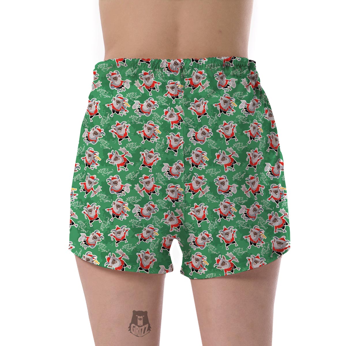 Krampus Print Pattern Women's Shorts-grizzshop
