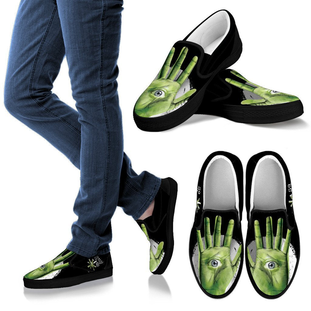 Kurt vonnegut So It Goes Men's Slip On Sneakers-grizzshop