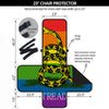 LGBT Gadsden Rainbow Flag Print Armchair Protector-grizzshop