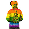 LGBT Gadsden Rainbow Flag Print Men's Hoodie-grizzshop