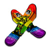 LGBT Gadsden Rainbow Flag Print Muay Thai Shin Guards-grizzshop