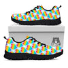 LGBT Heart Rainbow Print Pattern Black Sneaker-grizzshop