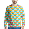 LGBT Heart Rainbow Print Pattern Men's Sweatshirt-grizzshop