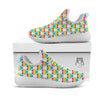 LGBT Heart Rainbow Print Pattern White Athletic Shoes-grizzshop