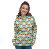 LGBT Heart Rainbow Print Pattern Women's Hoodie-grizzshop