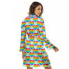 LGBT Heart Rainbow Print Pattern Women's Robe-grizzshop