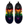 LGBT Pride 8 Bit Rainbow Pixel Heart Black Sneaker-grizzshop