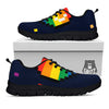 LGBT Pride 8 Bit Rainbow Pixel Heart Black Sneaker-grizzshop