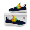 LGBT Pride 8 Bit Rainbow Pixel Heart White Athletic Shoes-grizzshop