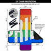 LGBT Pride Flag Pattern Print Armchair Protector-grizzshop