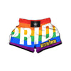 LGBT Pride Flag Pattern Print Muay Thai Boxing Shorts-grizzshop