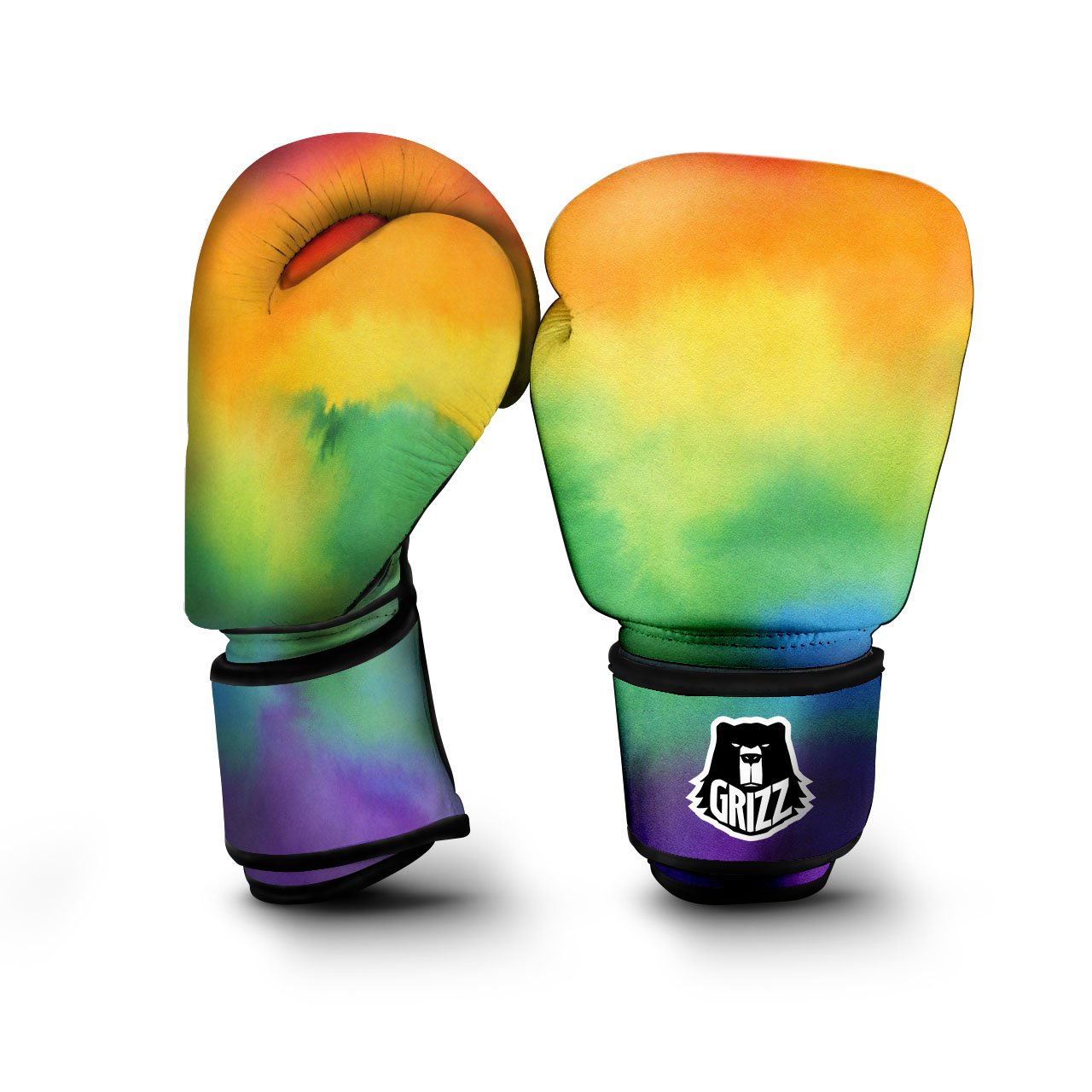 LGBT Pride Watercolor Rainbow Print Boxing Gloves-grizzshop