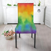 LGBT Pride Watercolor Rainbow Print Dining Chair Slipcover-grizzshop