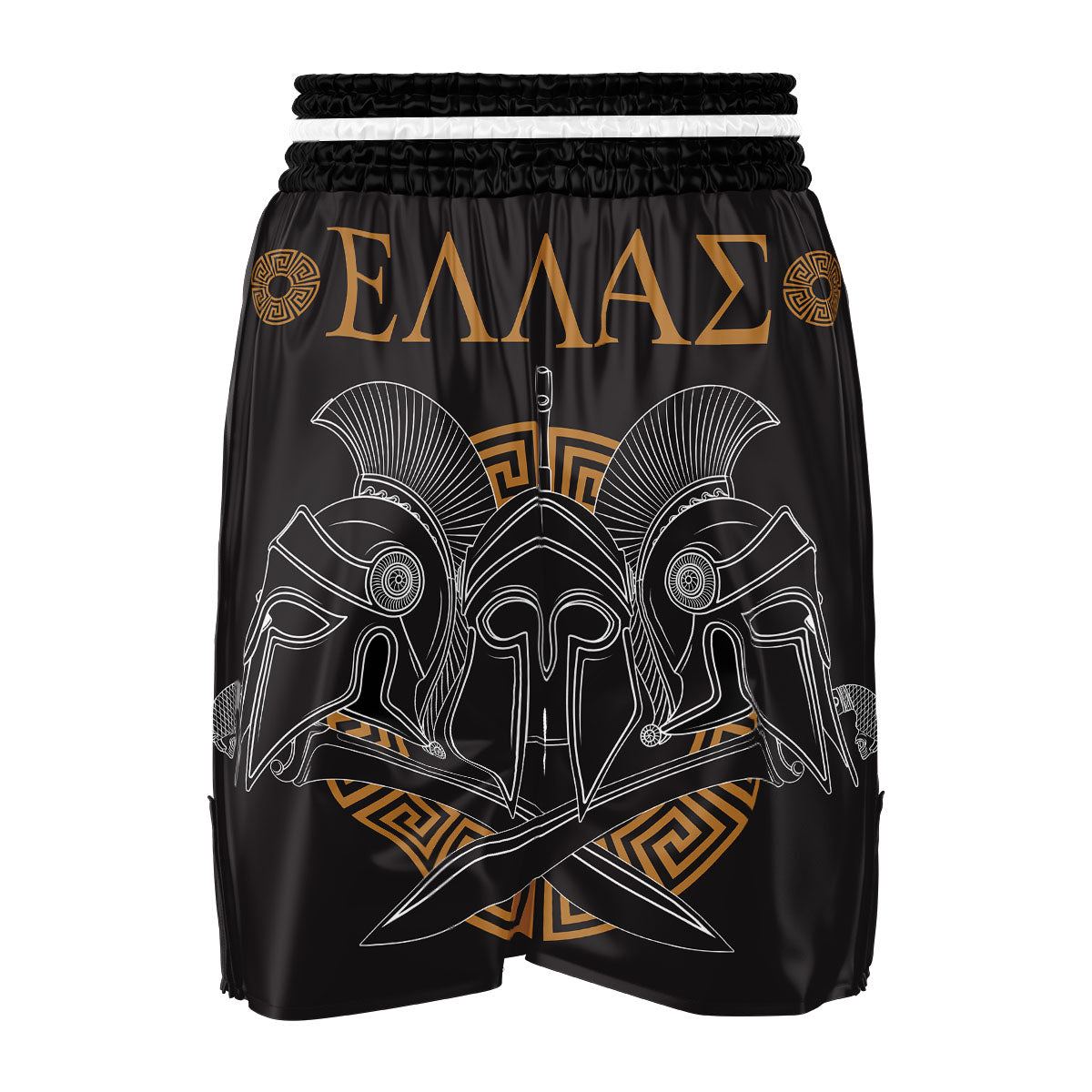 Labe Spartan Molon Print Boxing Shorts-grizzshop