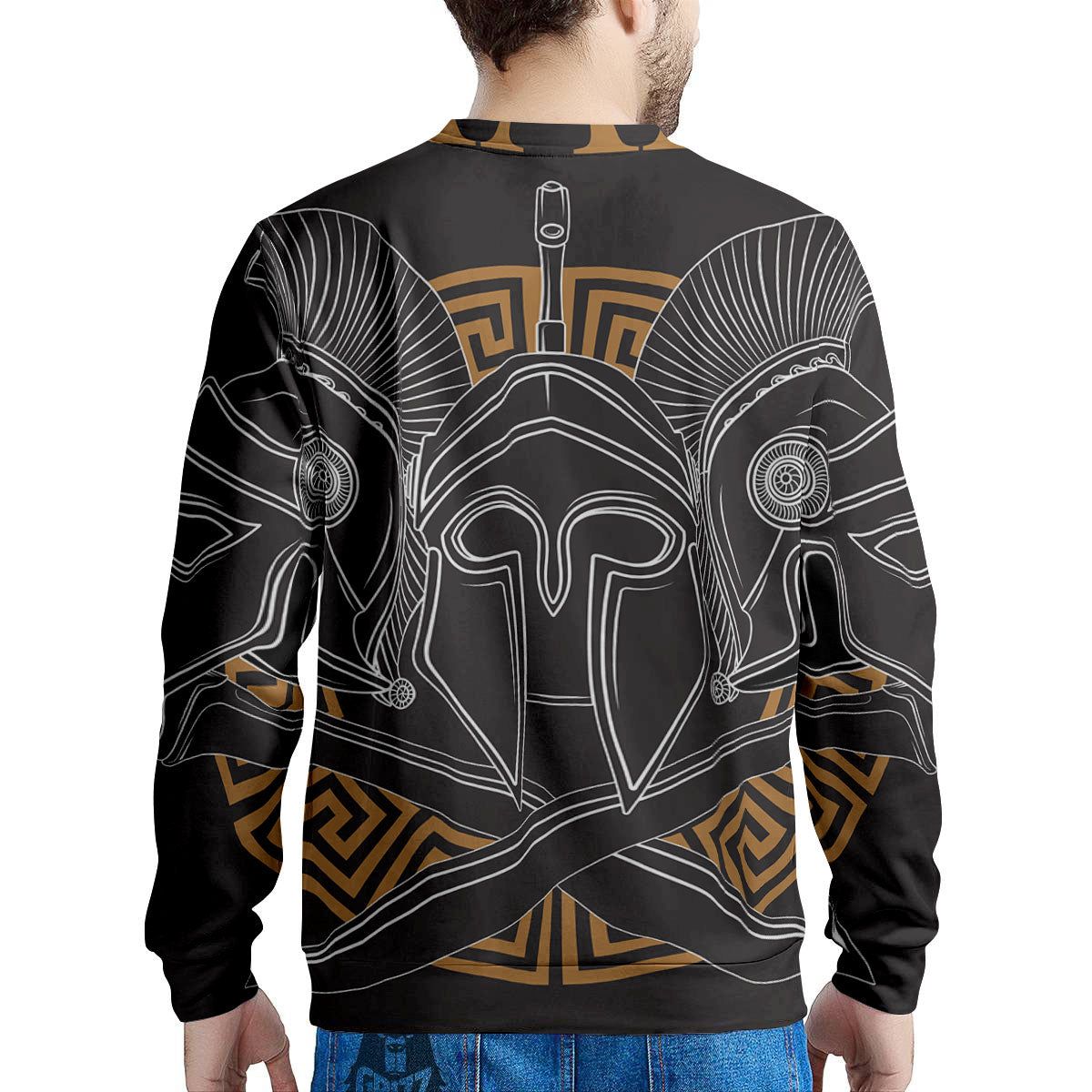 Labe Spartan Molon Print Men's Sweatshirt-grizzshop