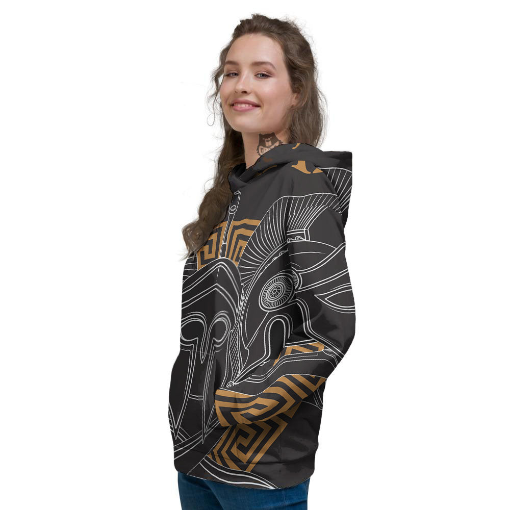 Labe Spartan Molon Print Women's Hoodie-grizzshop