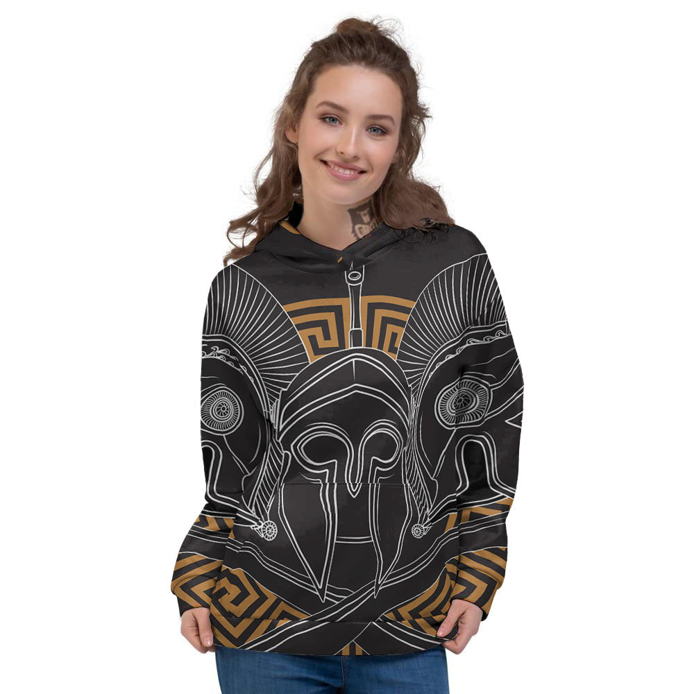 Labe Spartan Molon Print Women's Hoodie-grizzshop