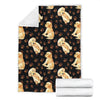 Labrador Dog Pattern Print Blanket-grizzshop