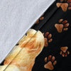 Labrador Dog Pattern Print Blanket-grizzshop