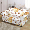 Labrador Dog Print Pattern Loveseat Cover-grizzshop