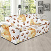 Labrador Dog Print Pattern Sofa Covers-grizzshop