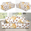 Labrador Dog Print Pattern Sofa Covers-grizzshop