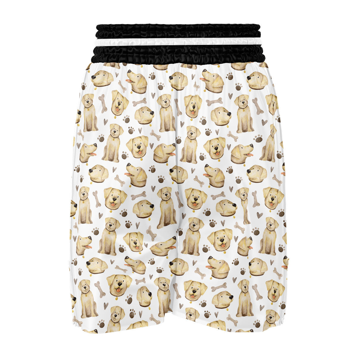 Labrador Retriever Happy Print Pattern Boxing Shorts-grizzshop