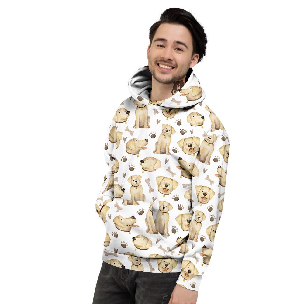 Labrador Retriever Happy Print Pattern Men's Hoodie-grizzshop