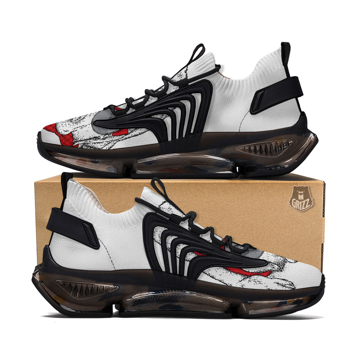 Labrador Retriever Hipster Print Black Gym Shoes-grizzshop