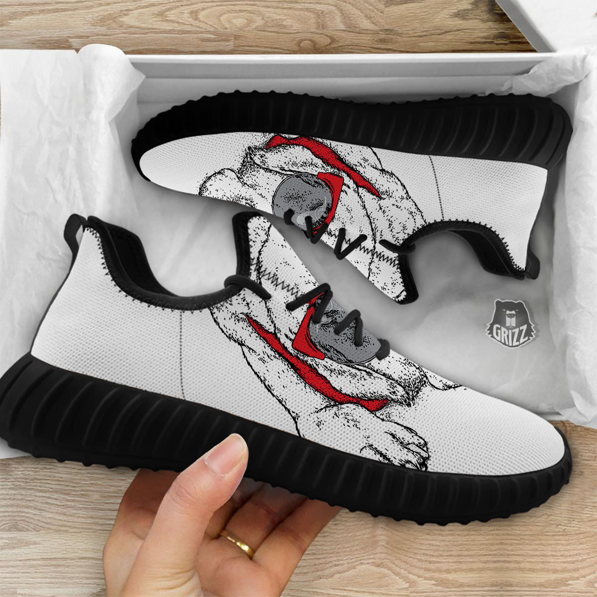 Labrador Retriever Hipster Print Black Walking Shoes-grizzshop