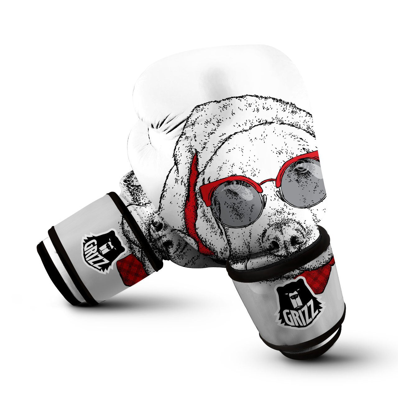 Labrador Retriever Hipster Print Boxing Gloves-grizzshop