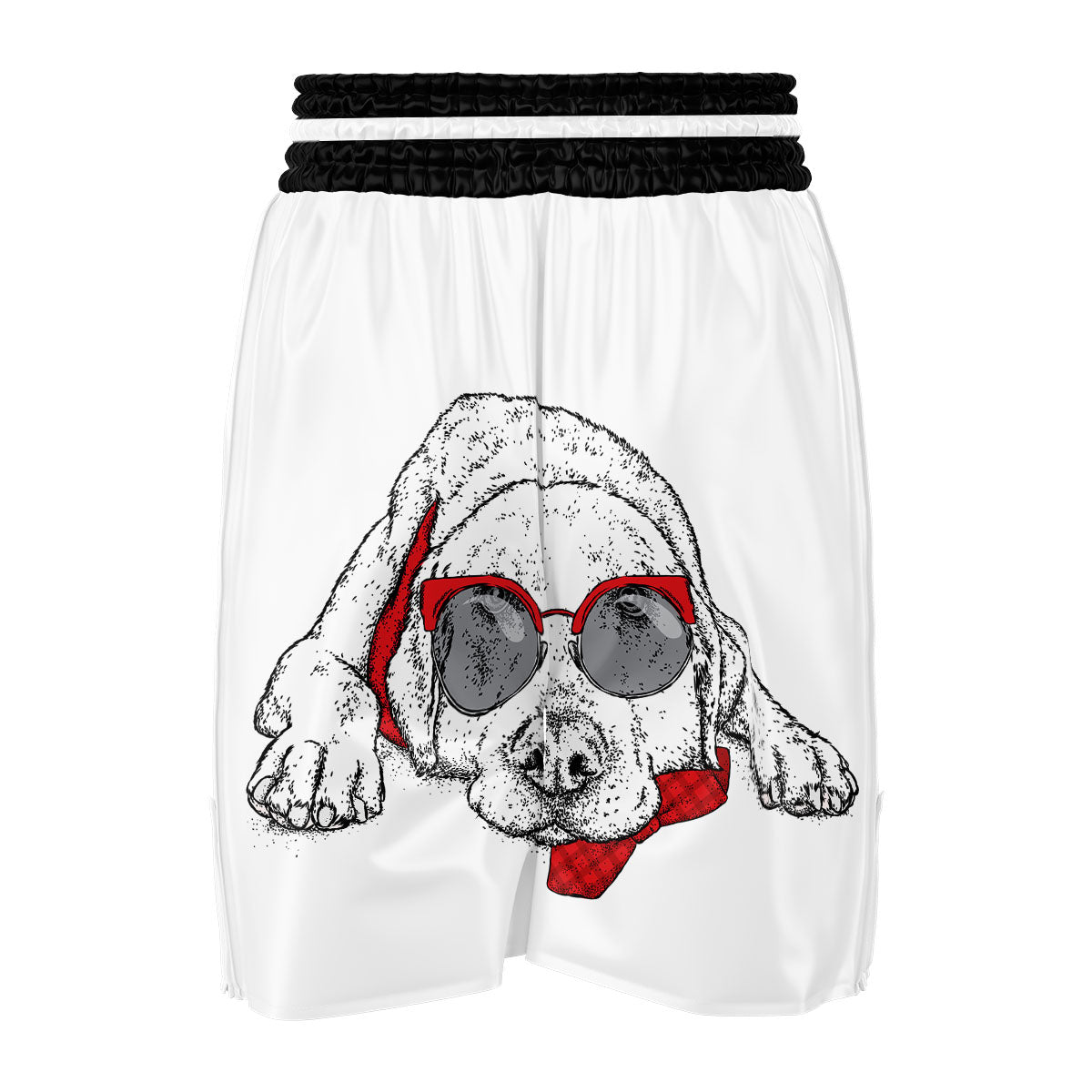 Labrador Retriever Hipster Print Boxing Shorts-grizzshop