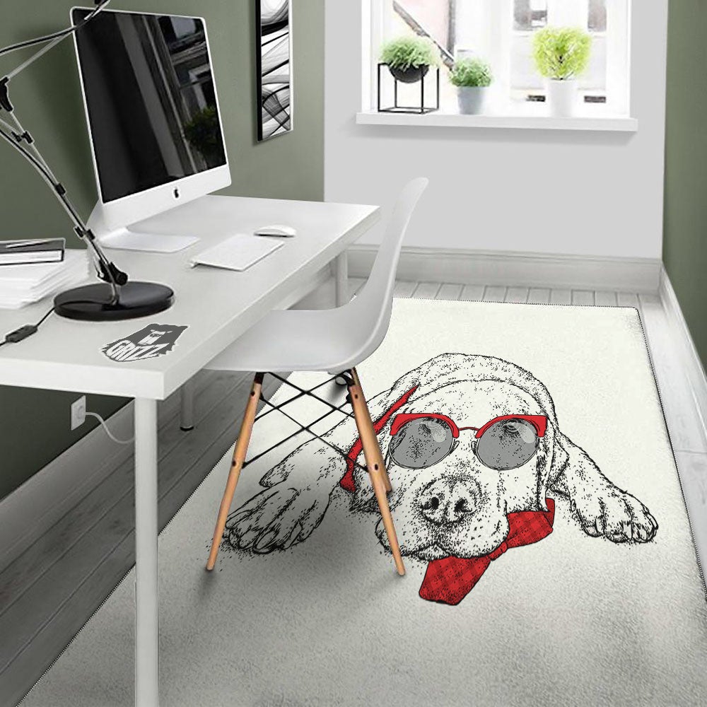Labrador Retriever Hipster Print Floor Mat-grizzshop