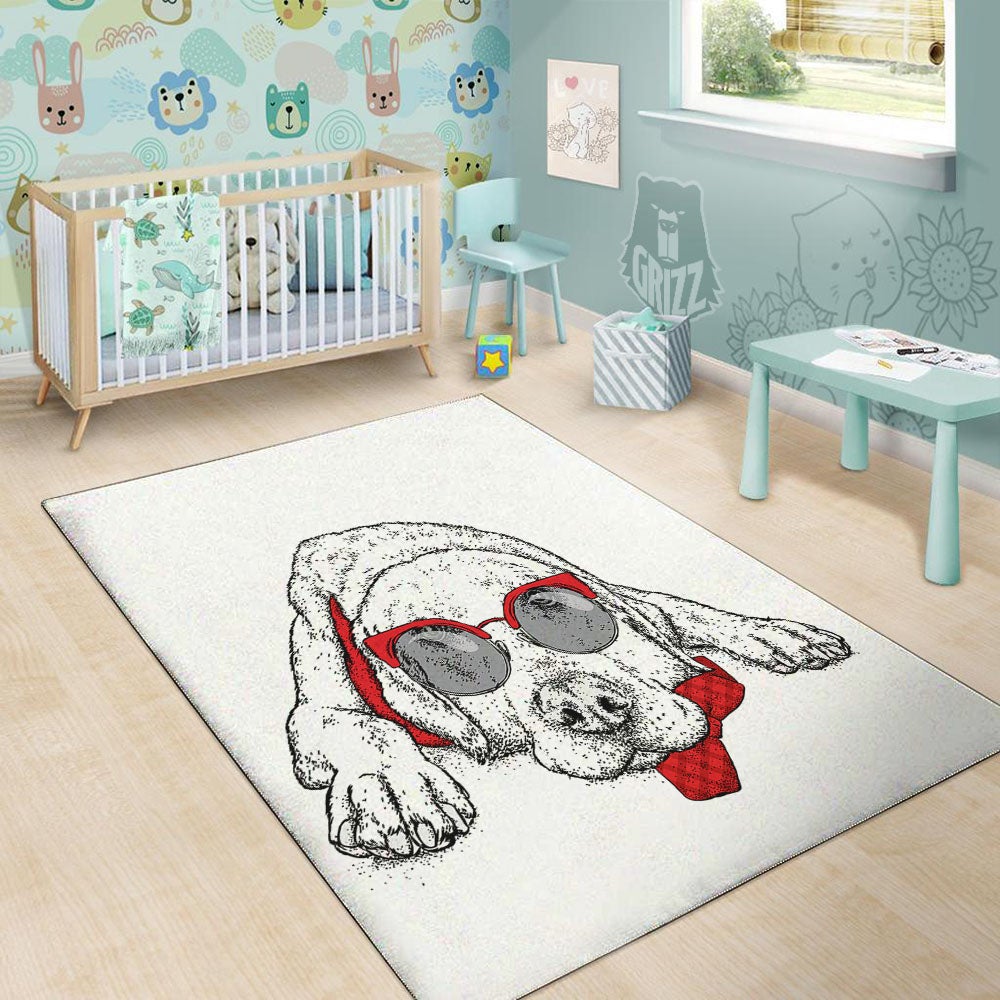 Labrador Retriever Hipster Print Floor Mat-grizzshop