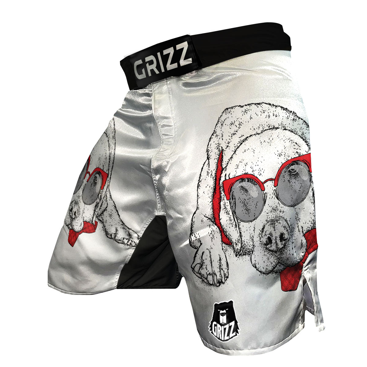 Labrador Retriever Hipster Print MMA Shorts-grizzshop