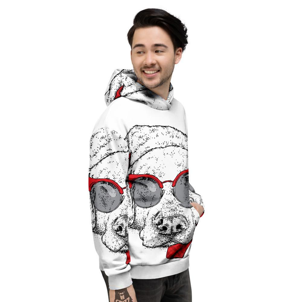 Labrador Retriever Hipster Print Men's Hoodie-grizzshop