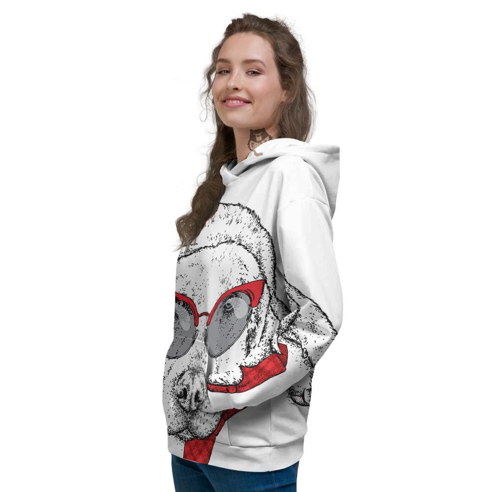 Labrador Retriever Hipster Print Women's Hoodie-grizzshop