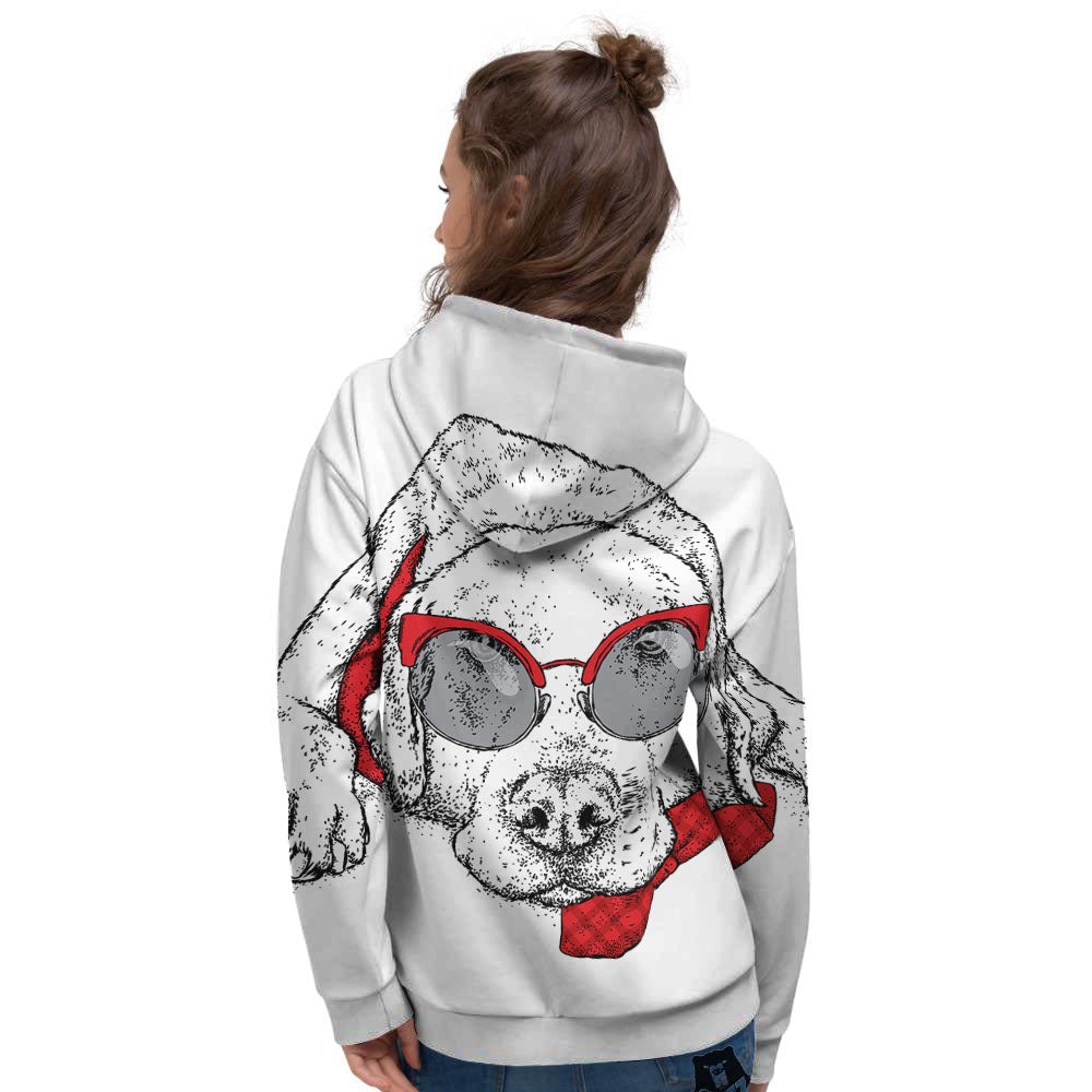Labrador Retriever Hipster Print Women's Hoodie-grizzshop