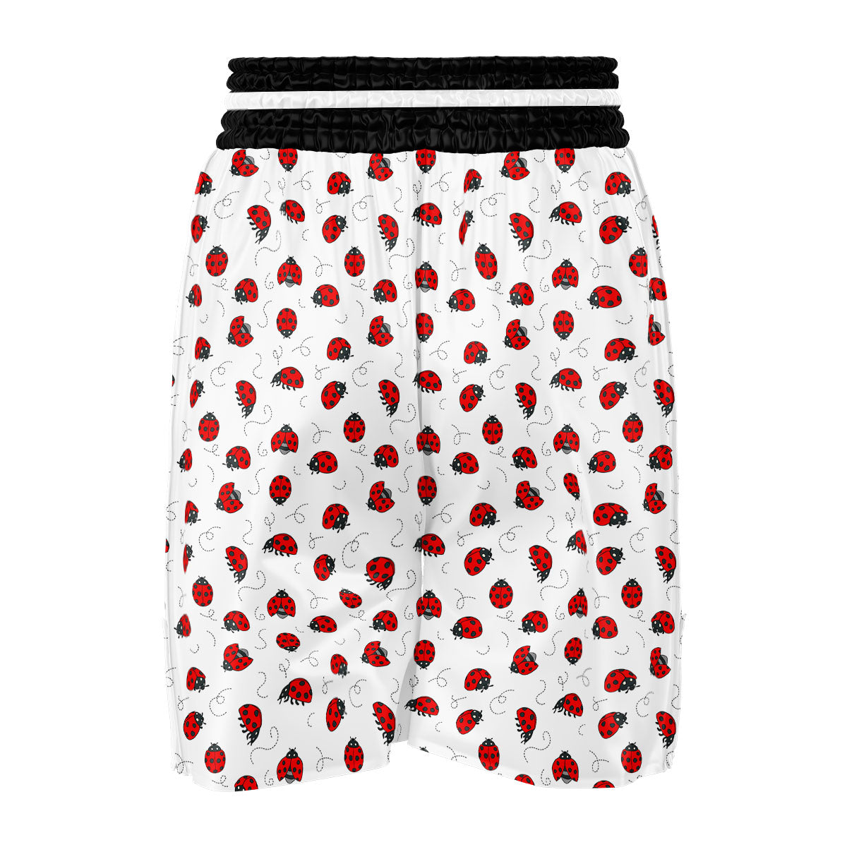 Ladybird Cartoon Print Pattern Boxing Shorts-grizzshop