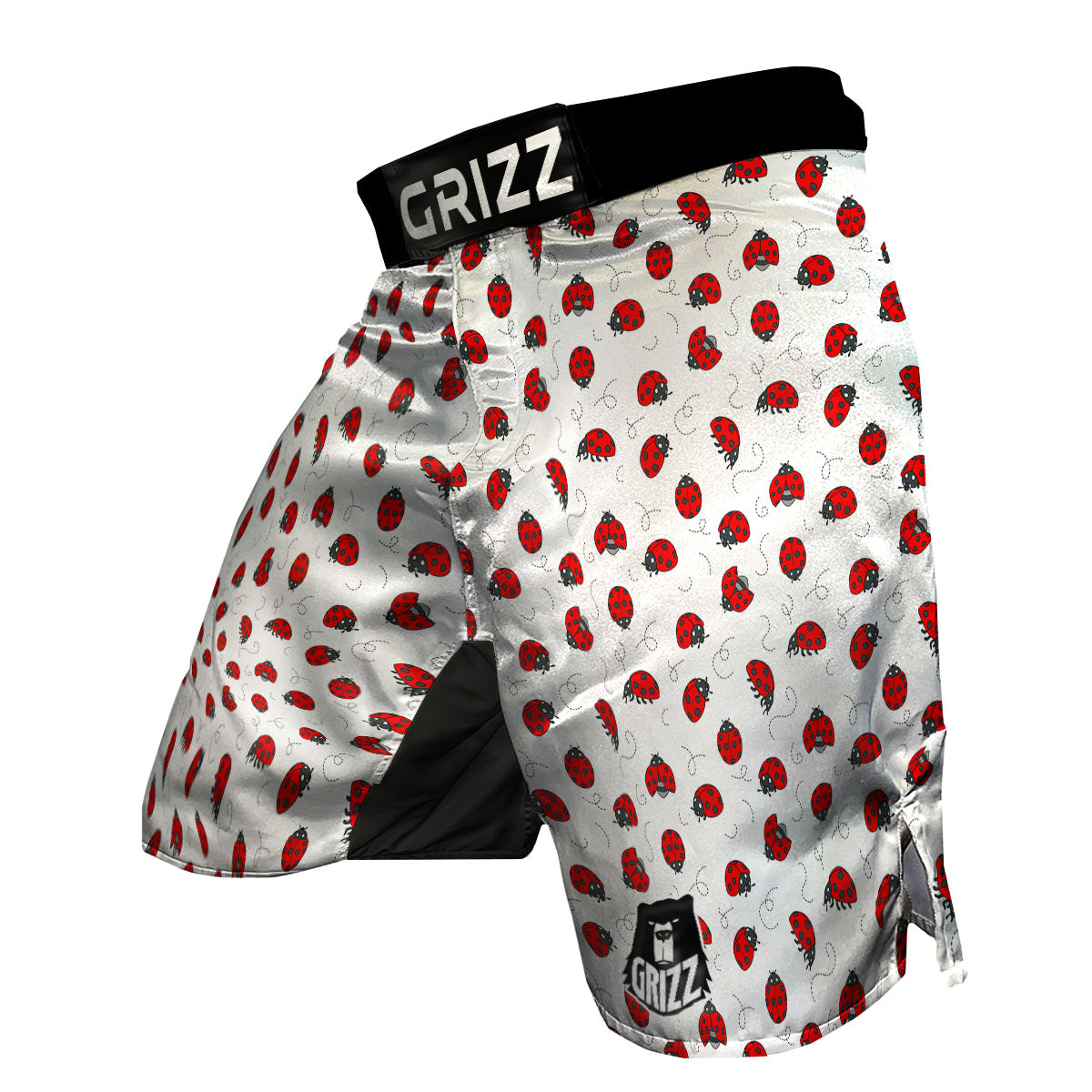 Ladybird Cartoon Print Pattern MMA Shorts-grizzshop