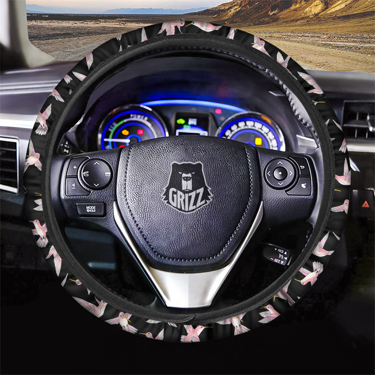 Ladybird Cute Print Pattern Car Steering Wheel Cover-grizzshop