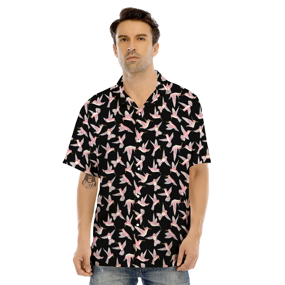 Ladybird Cute Print Pattern Men's Hawaiian Shirt-grizzshop