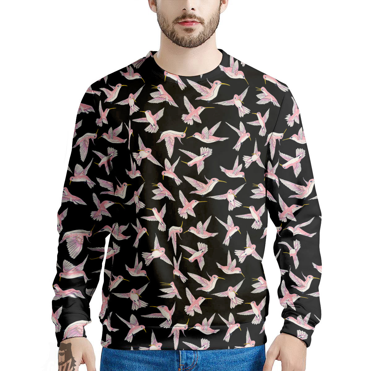 Ladybird Cute Print Pattern Men's Sweatshirt-grizzshop