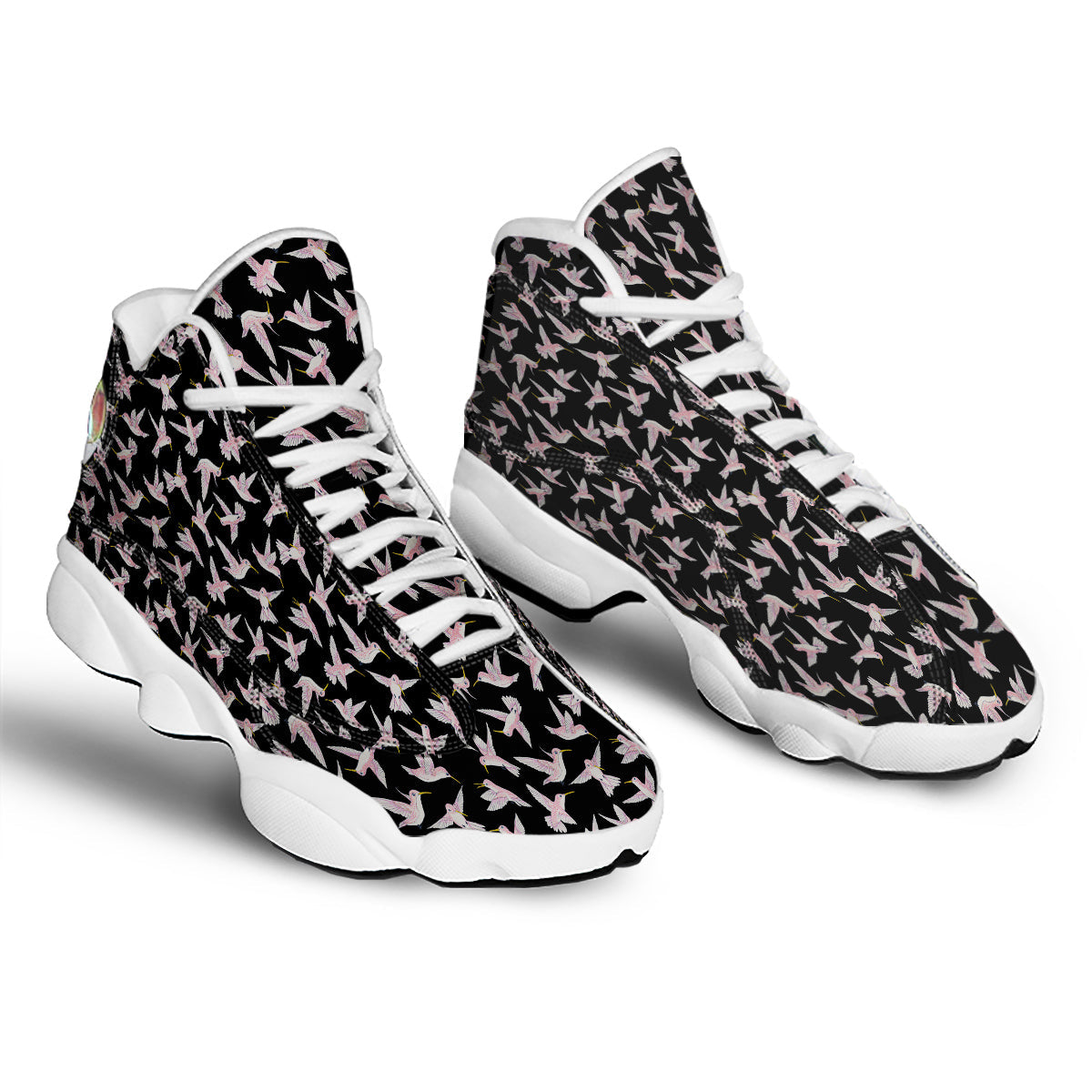 Ladybird Cute Print Pattern White Basketball Shoes-grizzshop