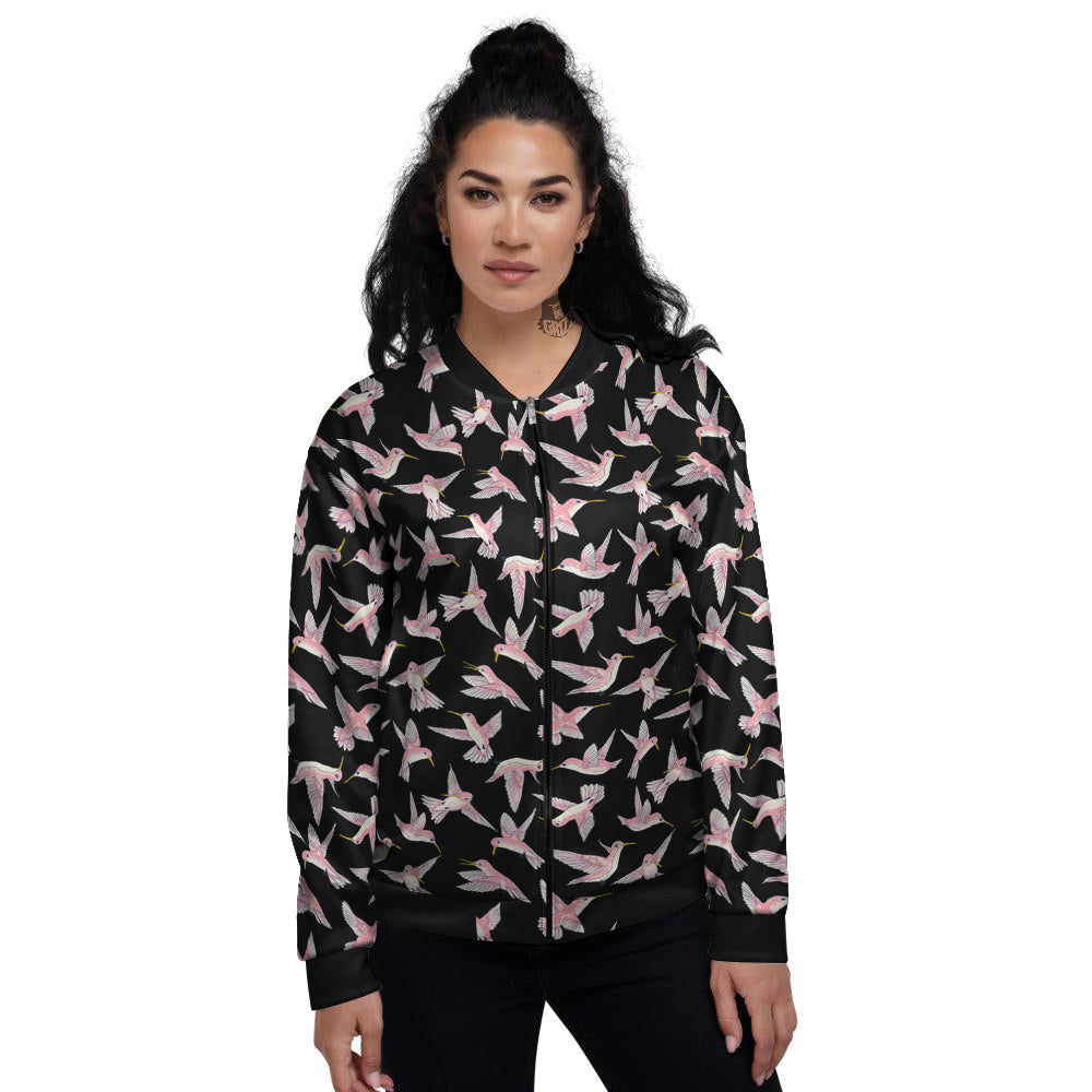 Ladybird Cute Print Pattern Women's Bomber Jacket-grizzshop