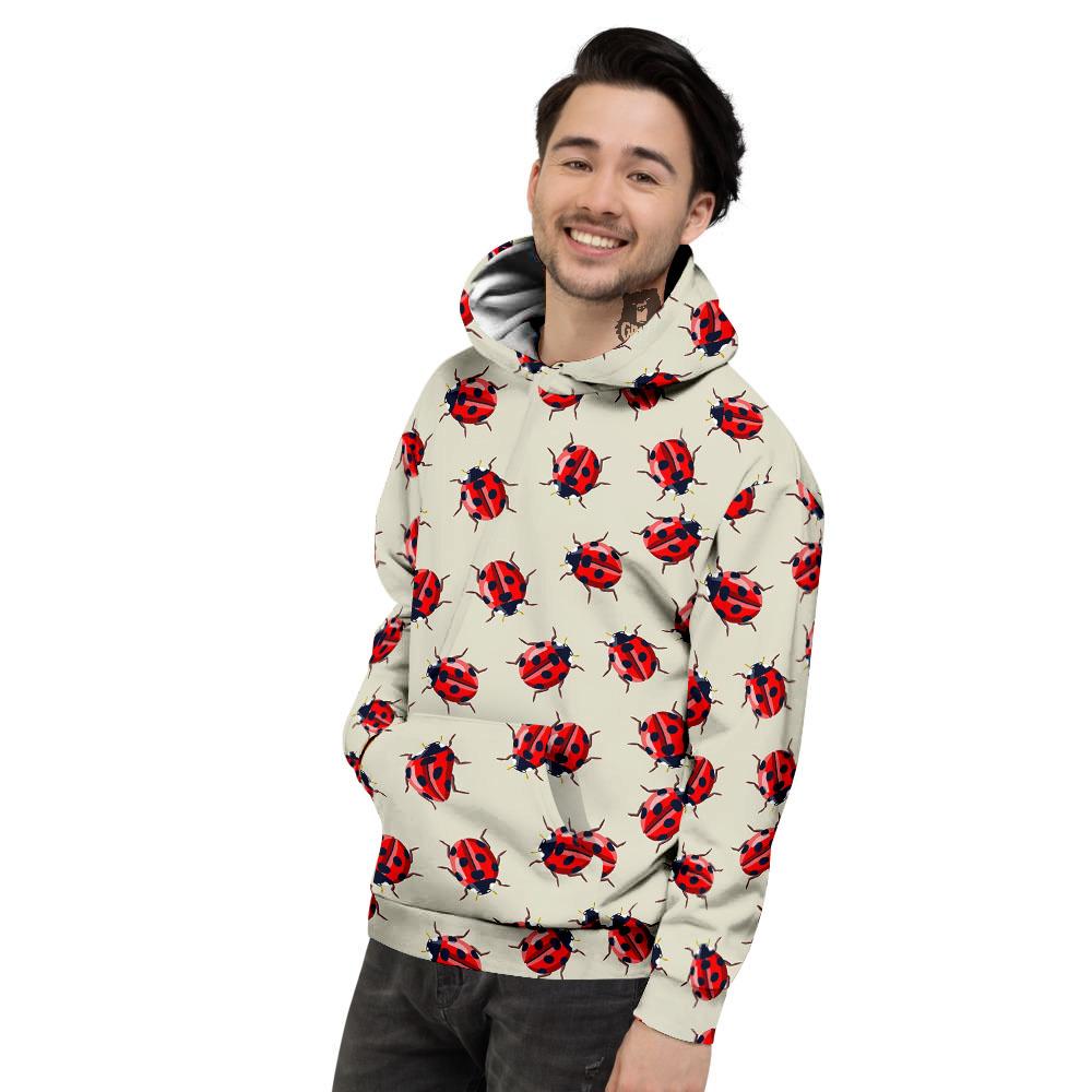 Ladybird Little Print Pattern Men's Hoodie-grizzshop