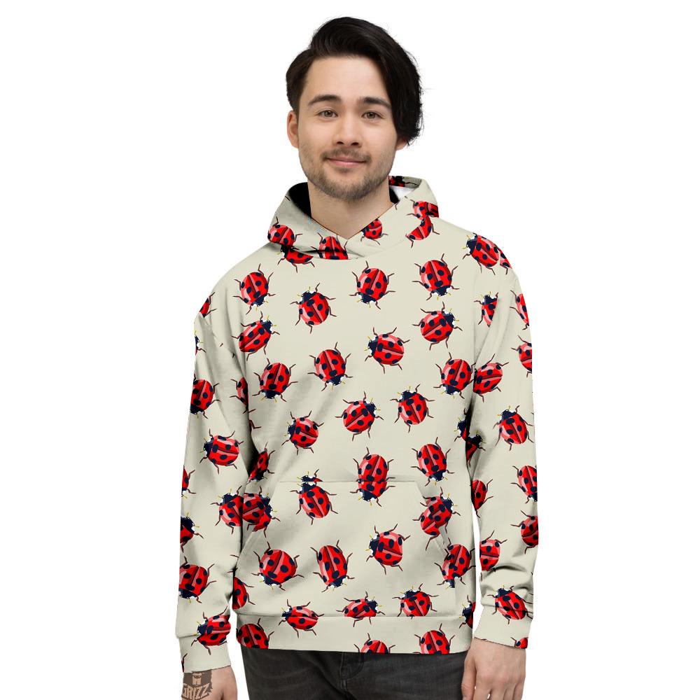 Ladybird Little Print Pattern Men's Hoodie-grizzshop