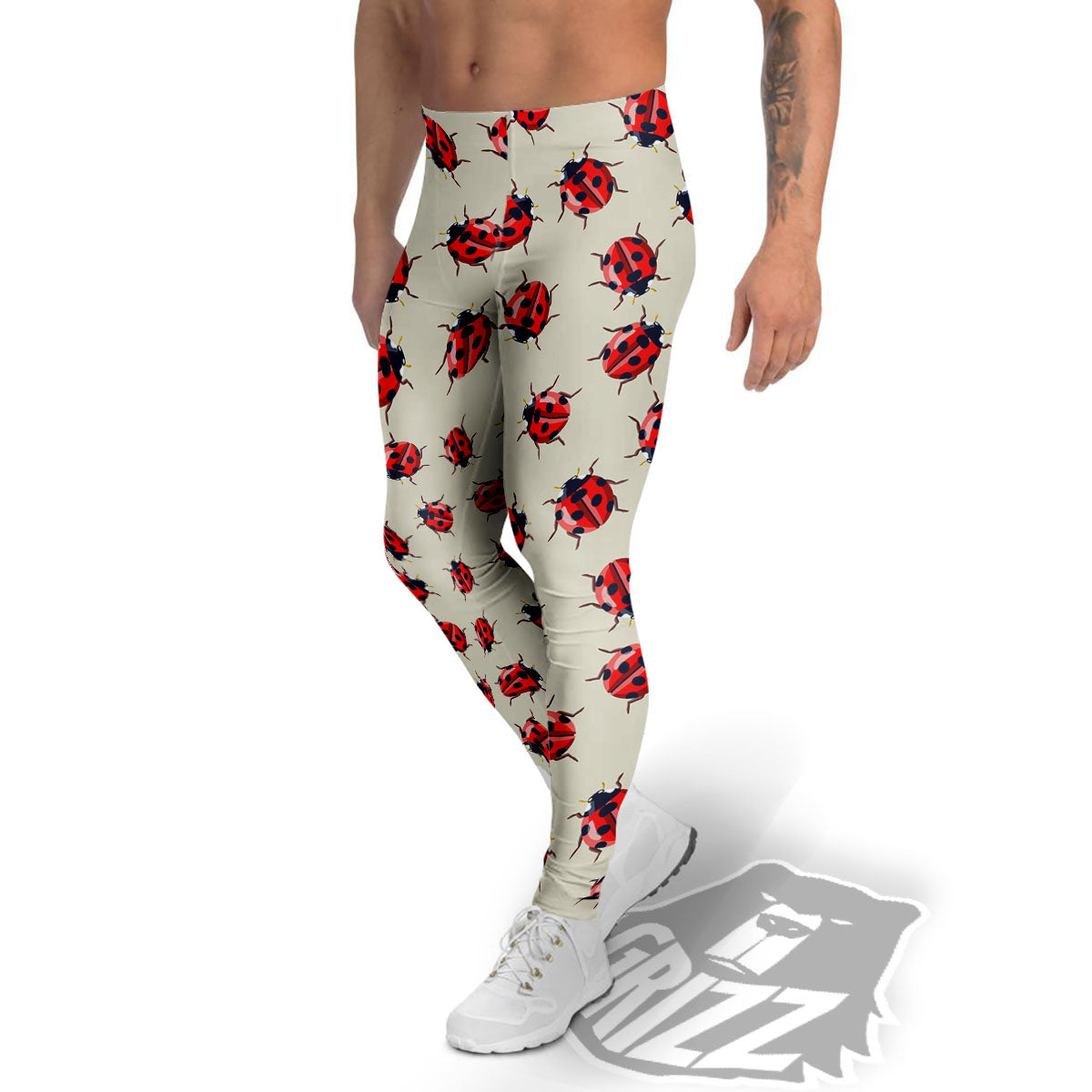 Ladybird Little Print Pattern Men's Leggings-grizzshop