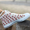 Ladybird Little Print Pattern White High Top Shoes-grizzshop