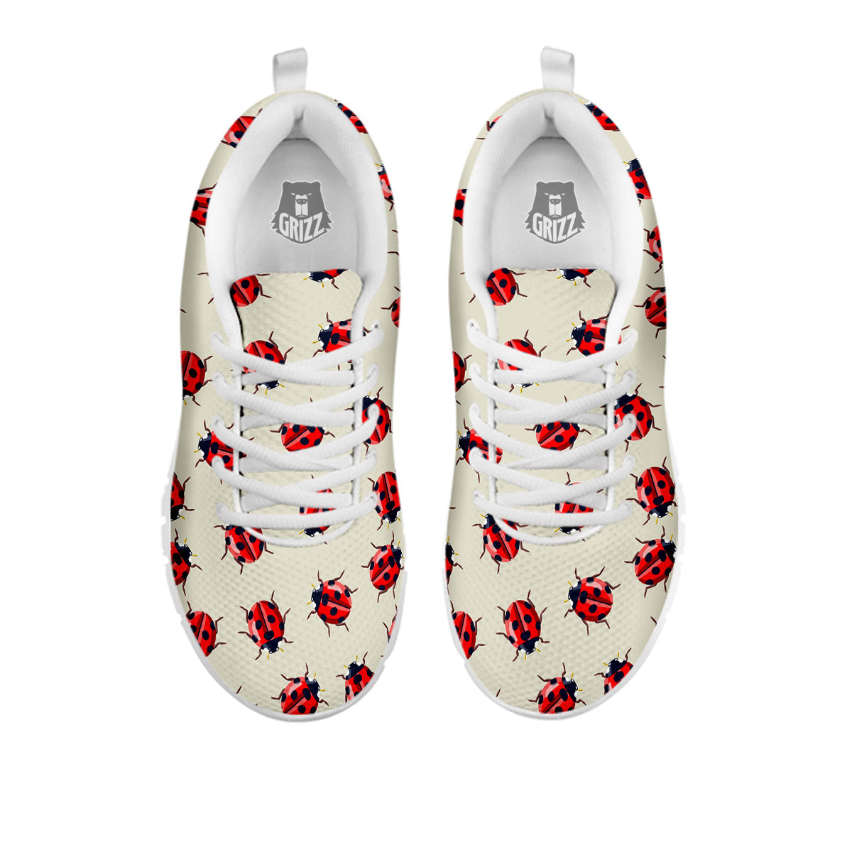 Ladybird Little Print Pattern White Sneaker-grizzshop